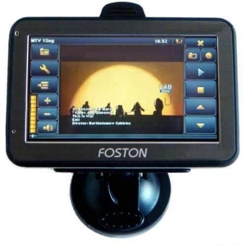 GPS FOSTON- Tela 4.3" Avisa Radar Câmera de Ré TV USB MP3 BT